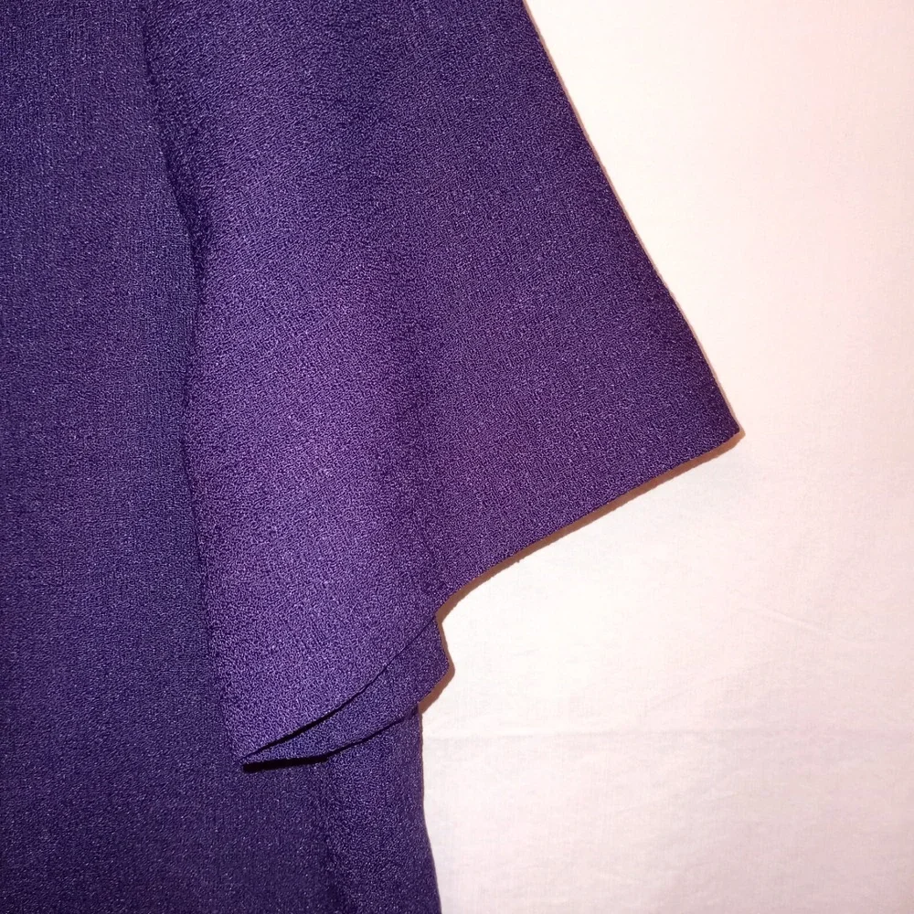 Draper's‎ & Damon's Skirt Set Size 14 Purple 3 Piece Longsleeve Shortsleeve F2